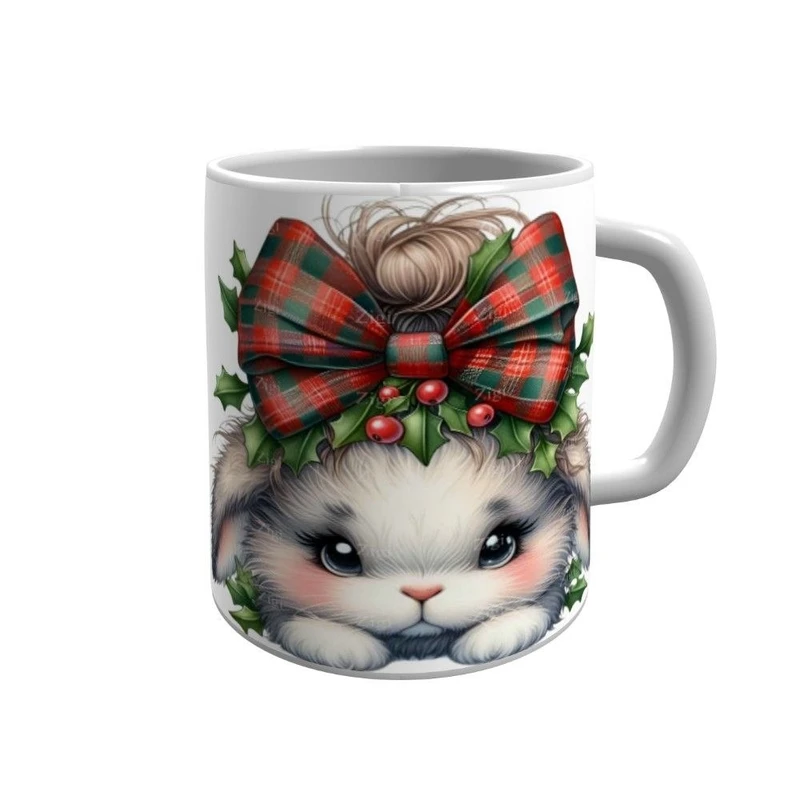 ماگ پاد آفرین مدل خرگوش کریسمس کد 199