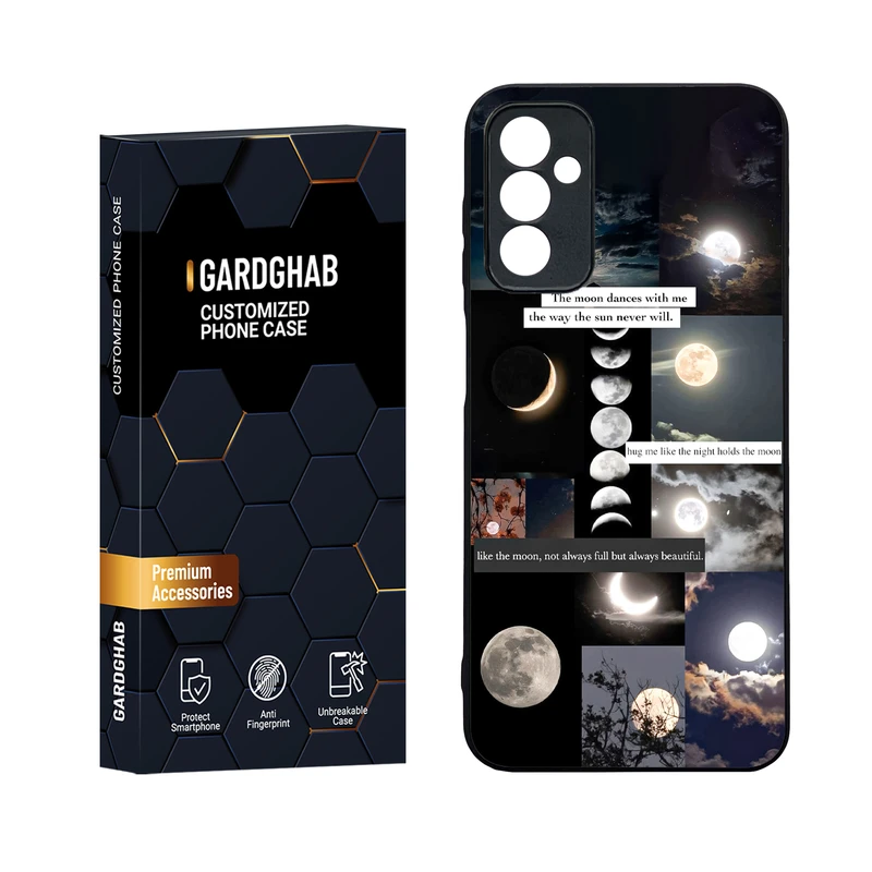 کاور گارد قاب مدل دورژله ای پشت گلس کهکشان مناسب برای گوشی موبایل سامسونگ Galaxy M13 4G