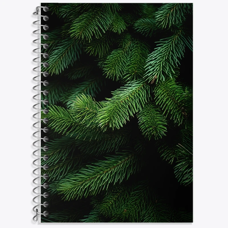 دفتر لغت 50 برگ خندالو طرح برگ کاج کد F2595