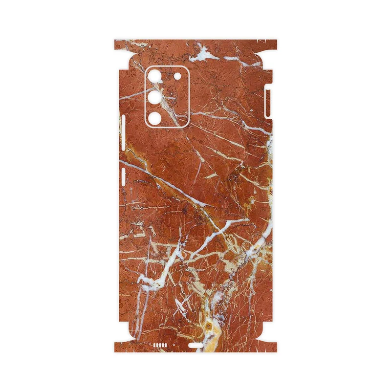 برچسب پوششی ماهوت مدل Red Marble-FullSkin مناسب برای گوشی موبایل سامسونگ Galaxy S10 Lite