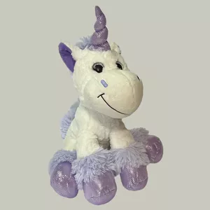 عروسک طرح اسب تک شاخ یونیکورن مدل Cuddle Me Friends Unicorn کد SZ11/808 ارتفاع 33 سانتی‌متر