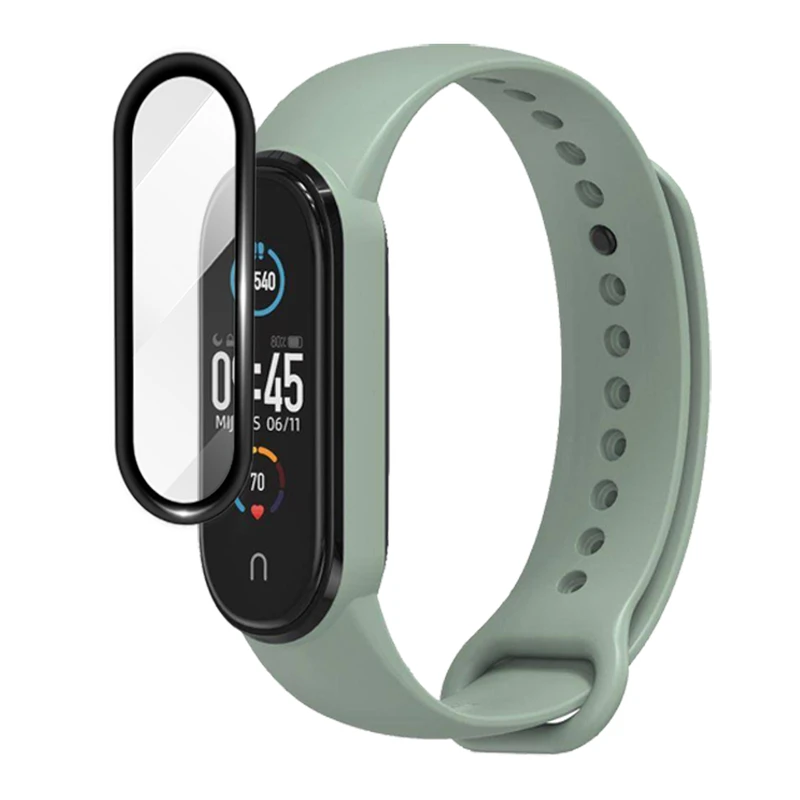 محافظ صفحه نمایش شهر گلس مدل PMBI مناسب برای ساعت هوشمند شیائومی Mi Band 6