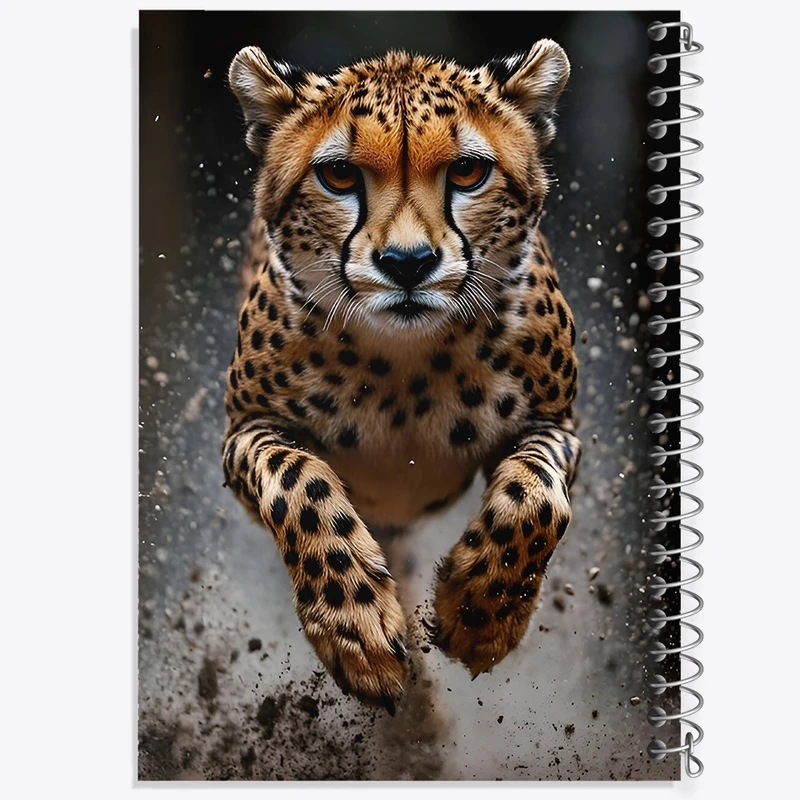 دفتر نقاشی 50 برگ خندالو طرح یوزپلنگ کد F8493