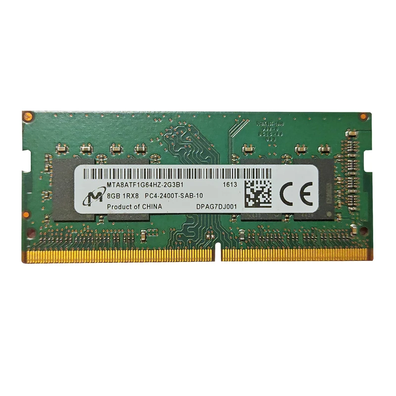 رم لپ تاپ DDR4 تک کاناله 2400 مگاهرتز میکرون مدل MTA8ATF1G64HZ ظرفیت 8 گیگابایت