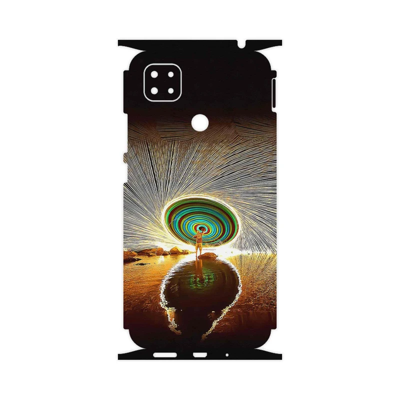 برچسب پوششی ماهوت مدل Night Light Fountain-FullSkin مناسب برای گوشی موبایل شیائومی Poco C31