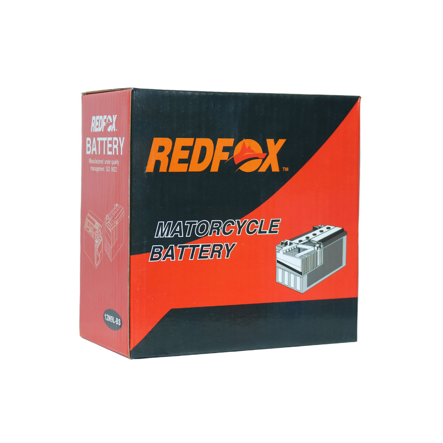 باتری موتورسیکلت رد فاکس مدل 12V9AH پایه بلند