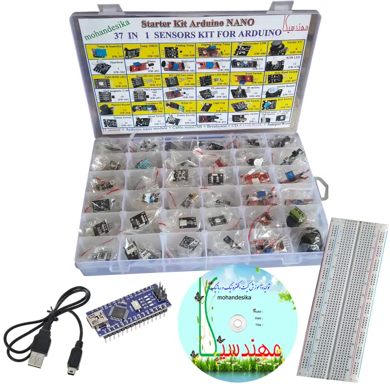 کیت آموزشی مهندسیکا مدل STK0021-37 IN 1 KIT