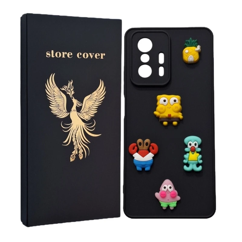  کاور استور کاور طرح باب اسفنجی برجسته مدل 11t مناسب برای گوشی موبایل شیائومی Mi 11T / Mi 11T Pro