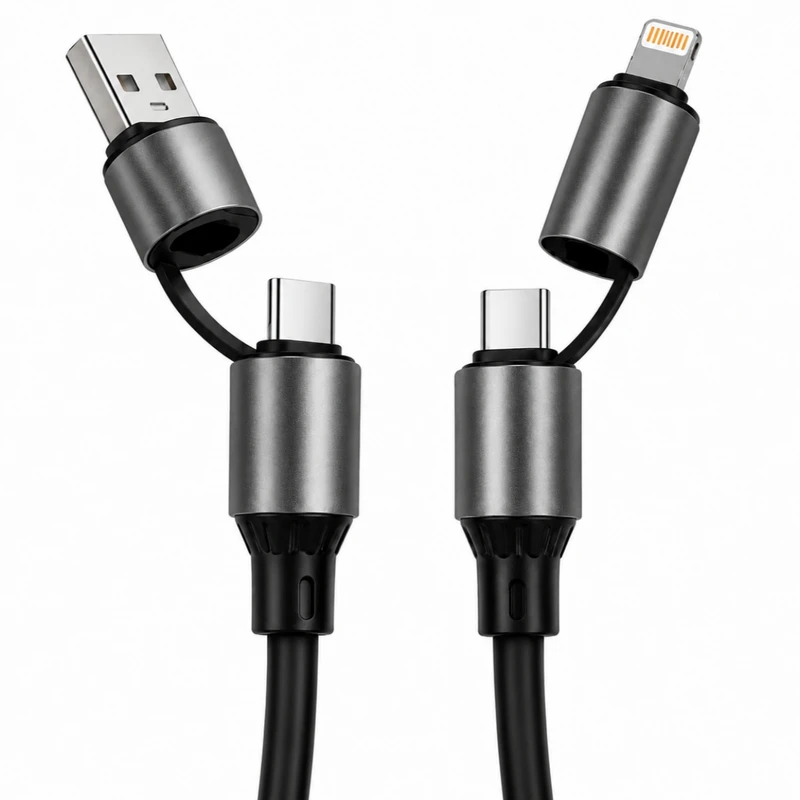 کابل تبدیل USB-A /usb-C به لایتنینگ / usb-c مدل Y-TN-1 طول 1 متر