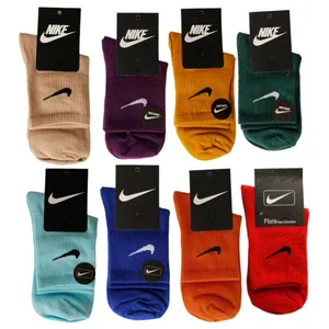 جوراب ورزشی ساق بلند زنانه مدل فلورا بسته 8 عددی