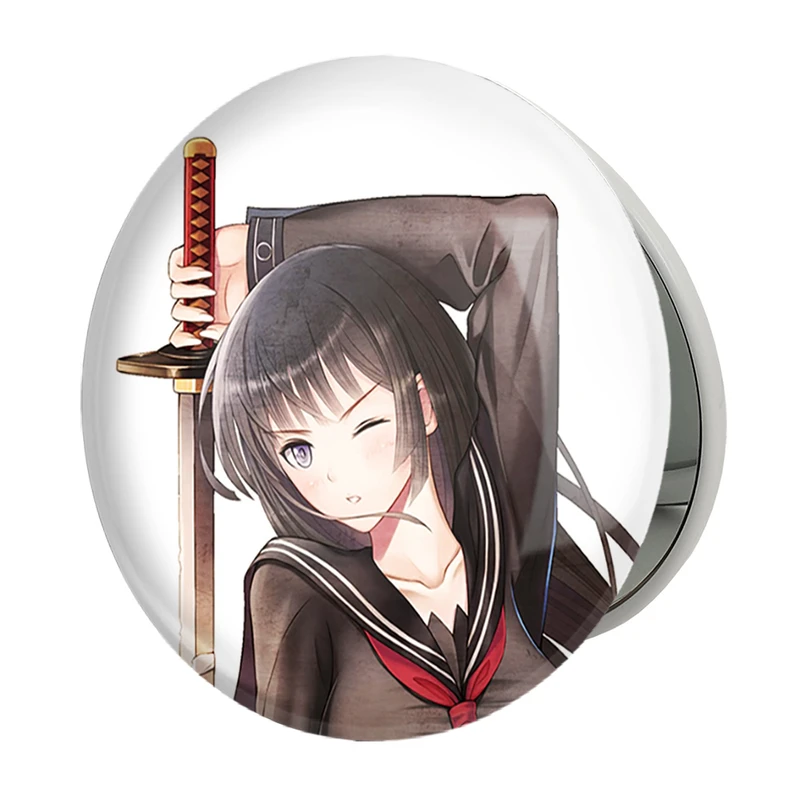 آینه جیبی خندالو طرح کیسارا انیمه گلوله سیاه مدل تاشو کد 35854
