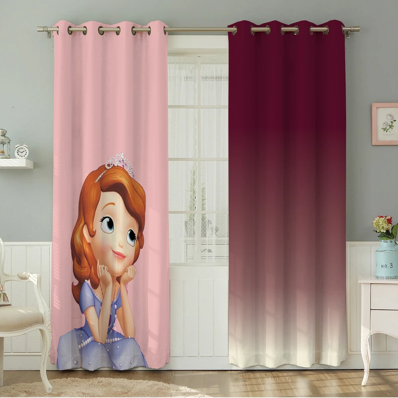 پرده نیروانا طرح کودک  مدل هازان کد 4195 سایز 140×280 سانتی متر