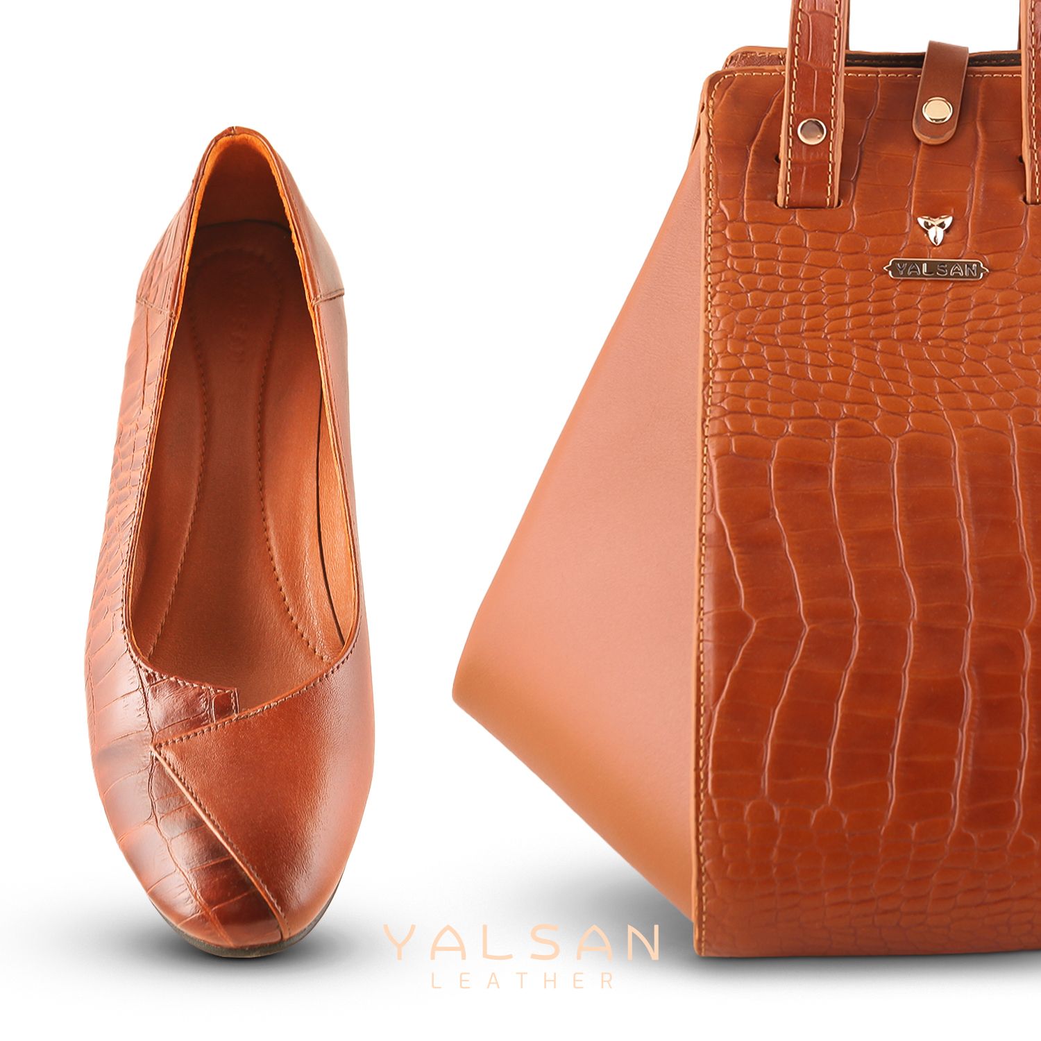 ست کیف و کفش پاشنهدار زنانه چرم یلسان مدل لیان کد AYSU-GC-906-asl - - 9