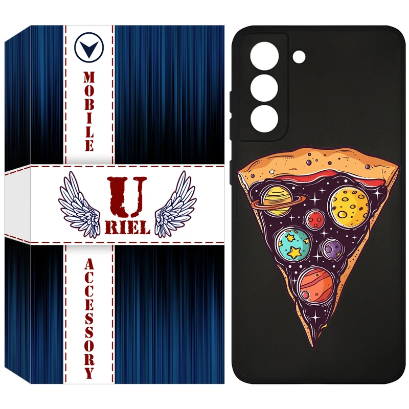 کاور یوریل مدل KSH کد 100 طرح پیتزای کهکشانی مناسب برای گوشی موبایل سامسونگ Galaxy S21 FE 5G