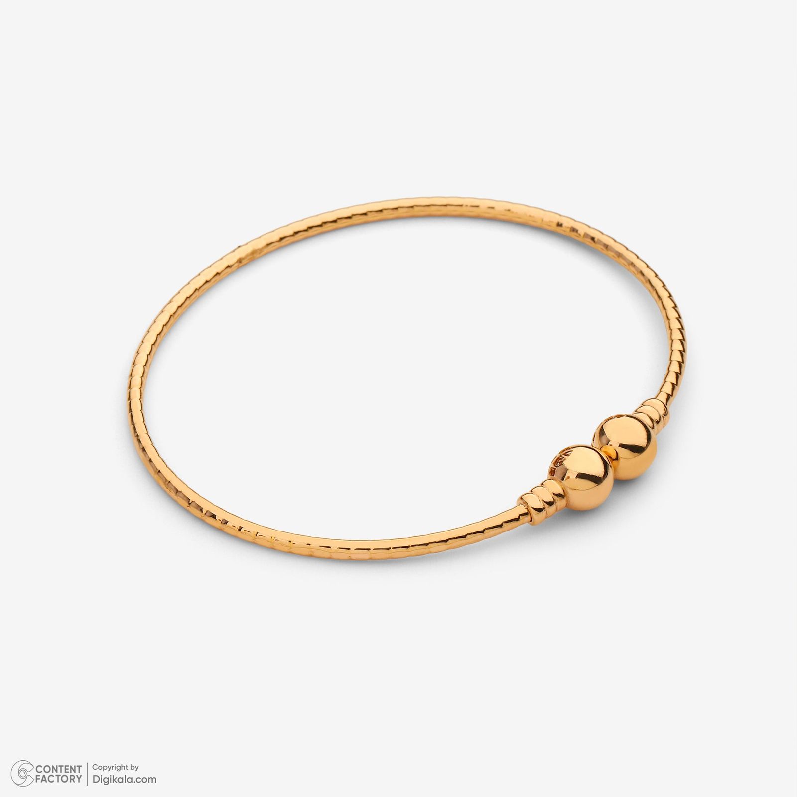 بنگل طلا 18 عیار زنانه حافا گلد مدل یورمن کد bn007 -  - 5