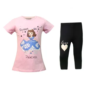 ست تی شرت و شلوارک دخترانه مدل سوفیا کد 27