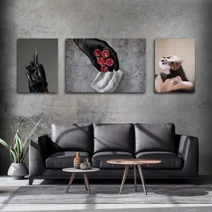 تابلو شاسی بکلیت طرح سالن زیبایی و شیدینگ لب مدل SH-2998 مجموعه 3 عددی