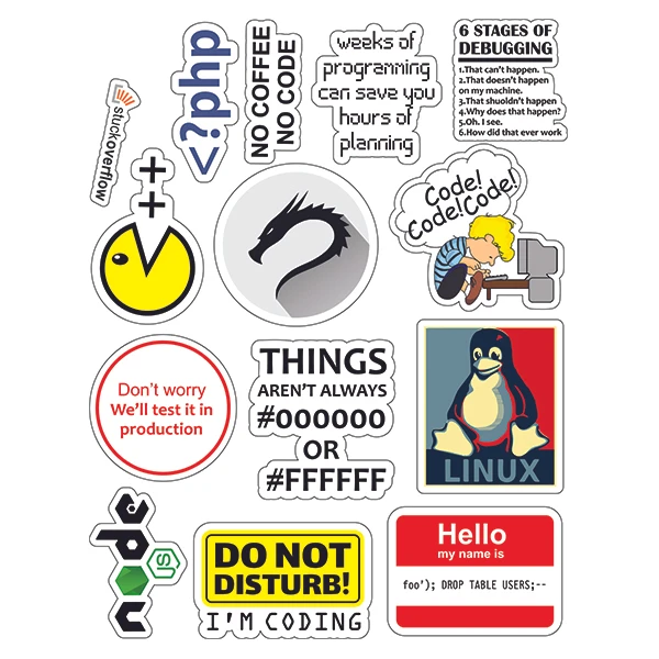 استیکر لپ تاپ توییجین و موییجین طرح برنامه نویسی کد 31 مجموعه 14 عددی