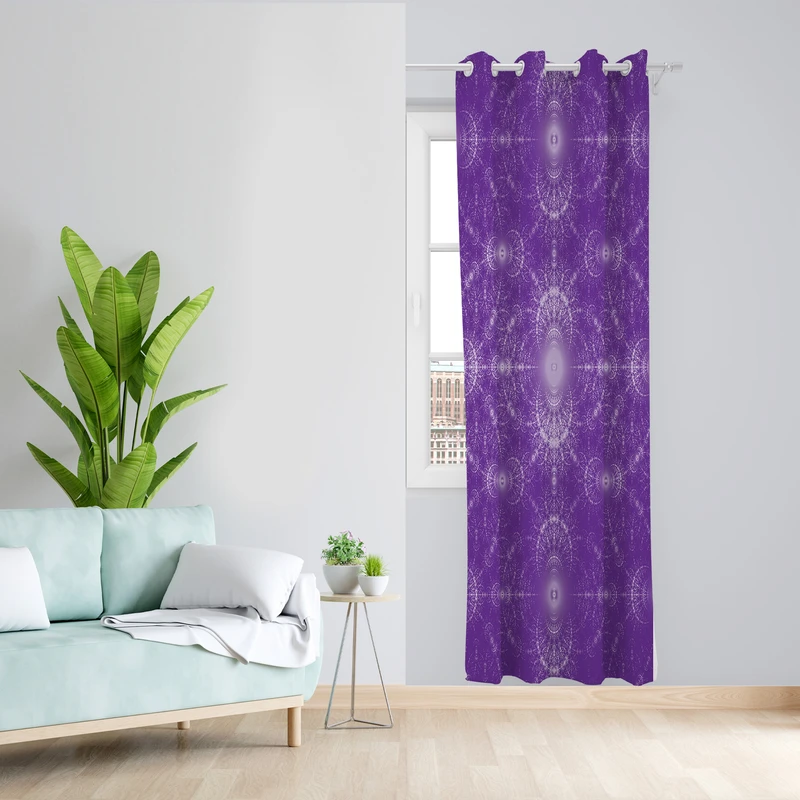 پرده طرح قاب مدل مخمل پانچی کد 2721 z سایز 140x200 سانتی متر