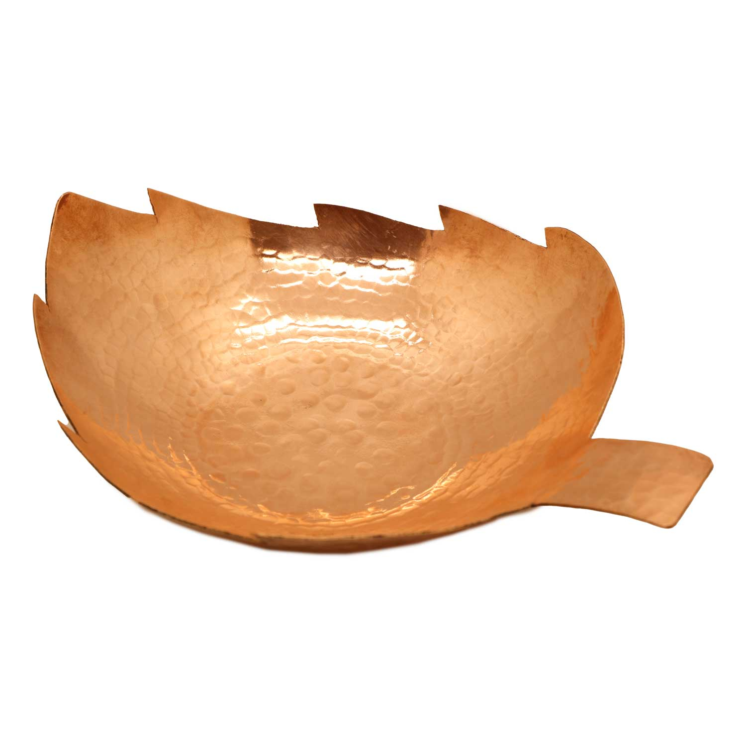 ظرف مسی طرح برگ