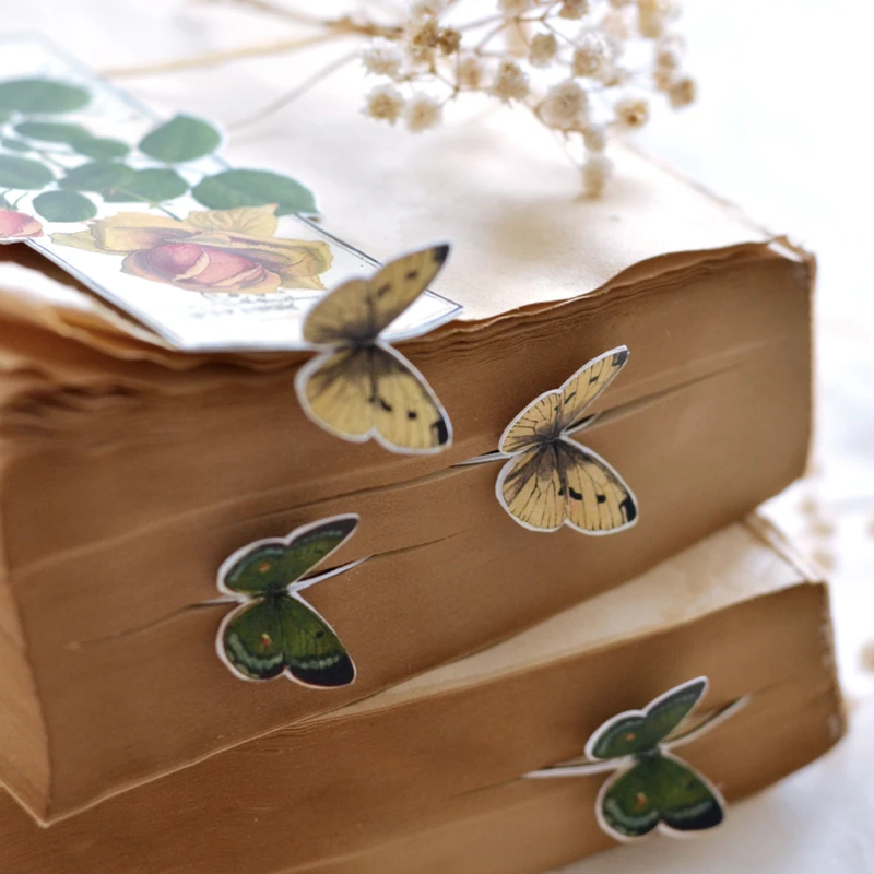 عکس شماره 5 : نشانگر کتاب مدل پروانه و گل کد 1002