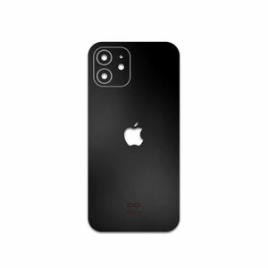 برچسب پوششی ماهوت مدل Matte-Black مناسب برای گوشی موبایل اپل iPhone 12