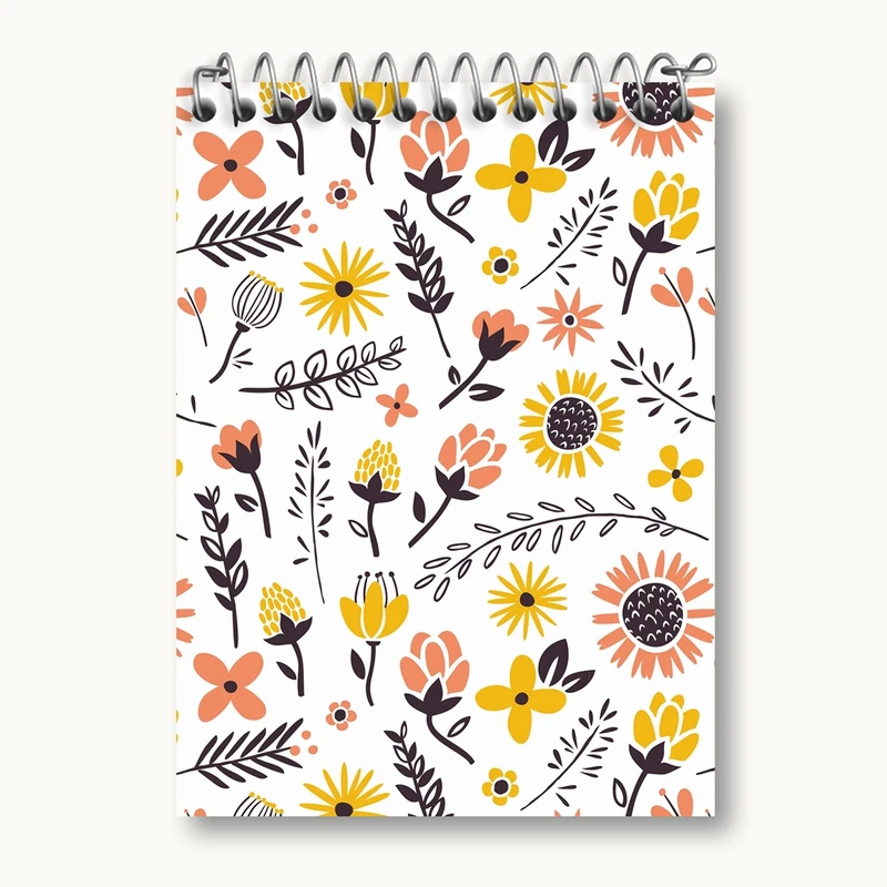 دفتر یادداشت 50 برگ خندالو مدل گل گلی کد 29075