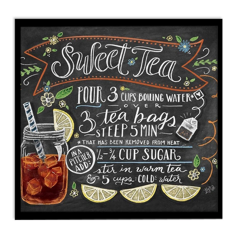 تابلو نوری بکلیت طرح آشپزخانه چای شیرین مدل B-14037