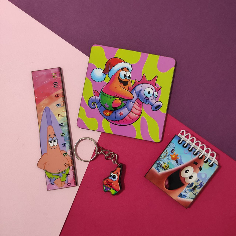 بسته لوازم تحریر مدل پاتریک فانتزی بسته 4 عددی