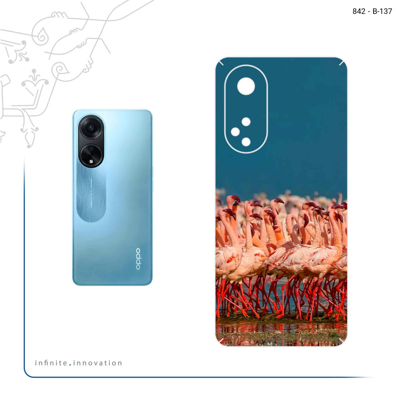 برچسب پوششی ماهوت مدل Flamingo مناسب برای گوشی موبایل اپو A98