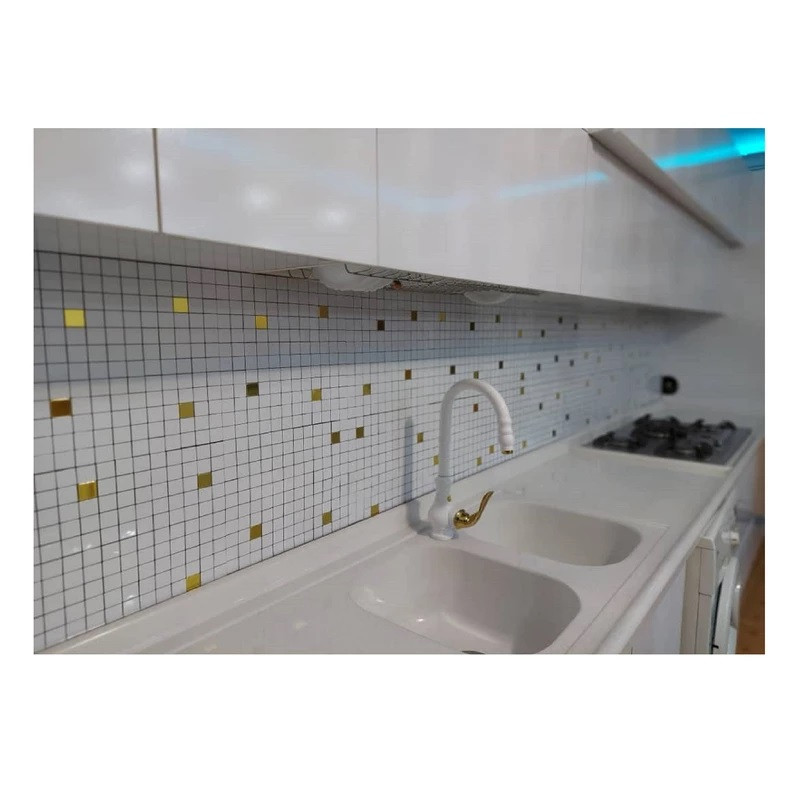 دیوارپوش مدل تایل بین کابینتی پشت چسبدار کد 20527 بسته 6 عددی