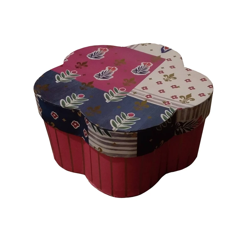 جعبه هدیه مدل گل پنج پر کد M31