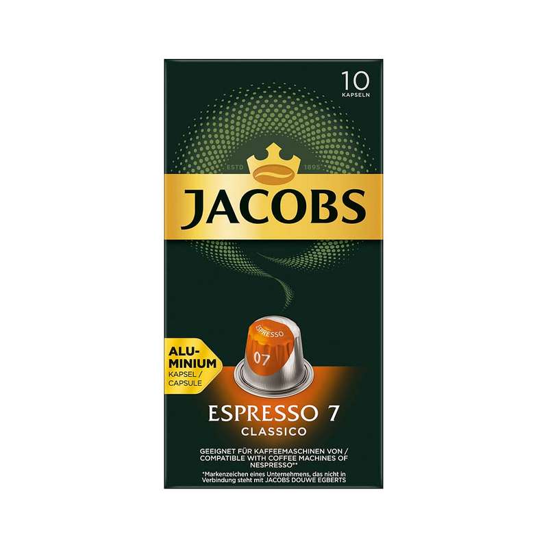 کپسول قهوه جاکوبز اسپرسو کلاسیکو بسته 10 عددی