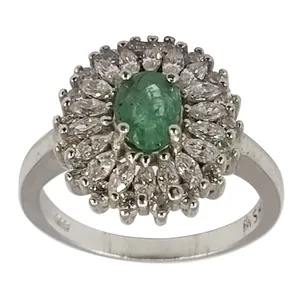 انگشتر نقره زنانه سلین کالا مدل زمرد کد ce-As112