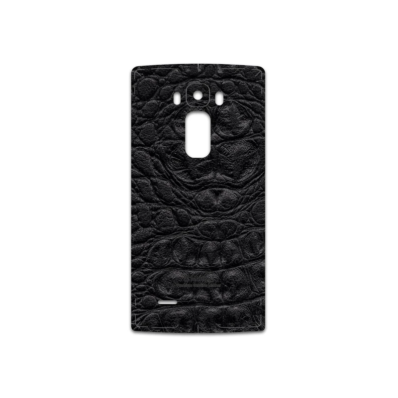 برچسب پوششی ماهوت مدل Black-Crocodile-Leather مناسب برای گوشی موبایل ال جی G Flex 2