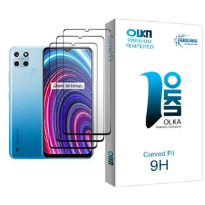 Cooling Olka Glass MIX003 Screen Protector For Realme C25Y Pack Of 3