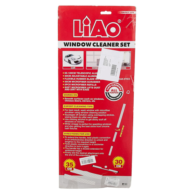 ست شیشه شوی لیائو پرفکت لایف مدل WINDOW CLEANER کد B130014 مجموعه 4 عددی