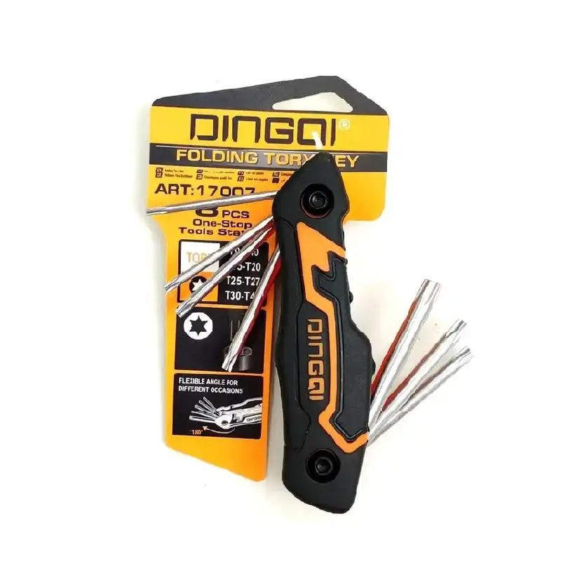 آچار آلن ستاره ای دینگشی مدل DIN-9 مجموعه 9 عددی