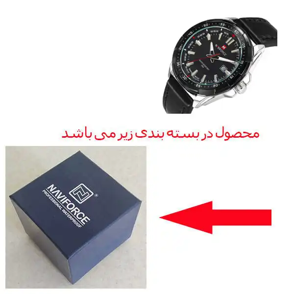 ساعت مچی عقربه‌ای مردانه نیوی فورس مدل NF9056 SB