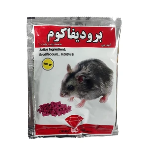 موش کش برودیفاکوم مدل پلت وزن 100 گرم