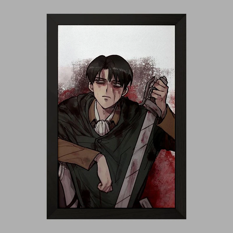 تابلو خندالو مدل لیوای انیمه اتک آن تایتان Attack on Titan  کد 18604