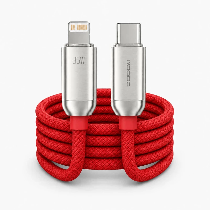 کابل تبدیل USB-C به لایتینیگ توکی مدل IPhone-14 طول 1 متر