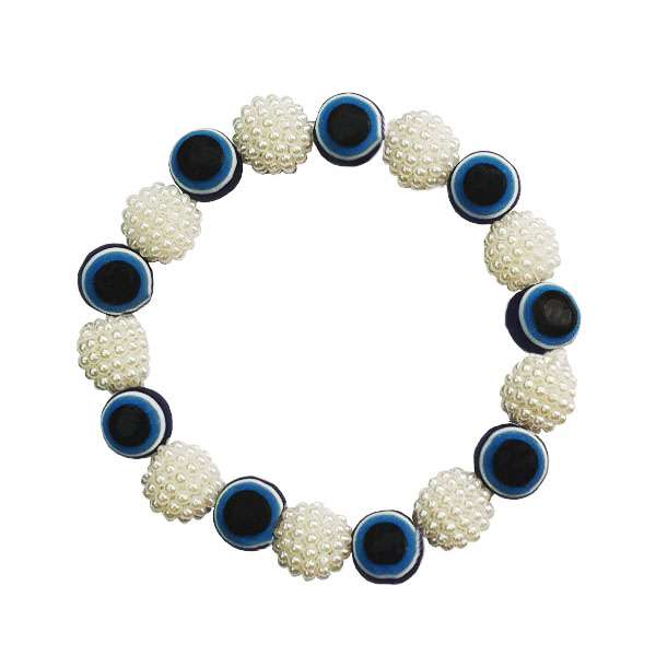 دستبند دخترانه مدل چشم و نظر کد 55