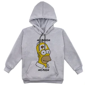 هودی پسرانه مدل سیمسون F103 رنگ طوسی