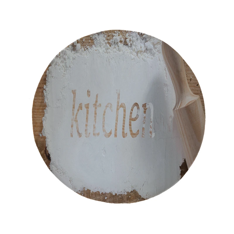  پادری مدل دایره طرح Kitchen کد 8341 سایز 90 × 90 سانتی متر