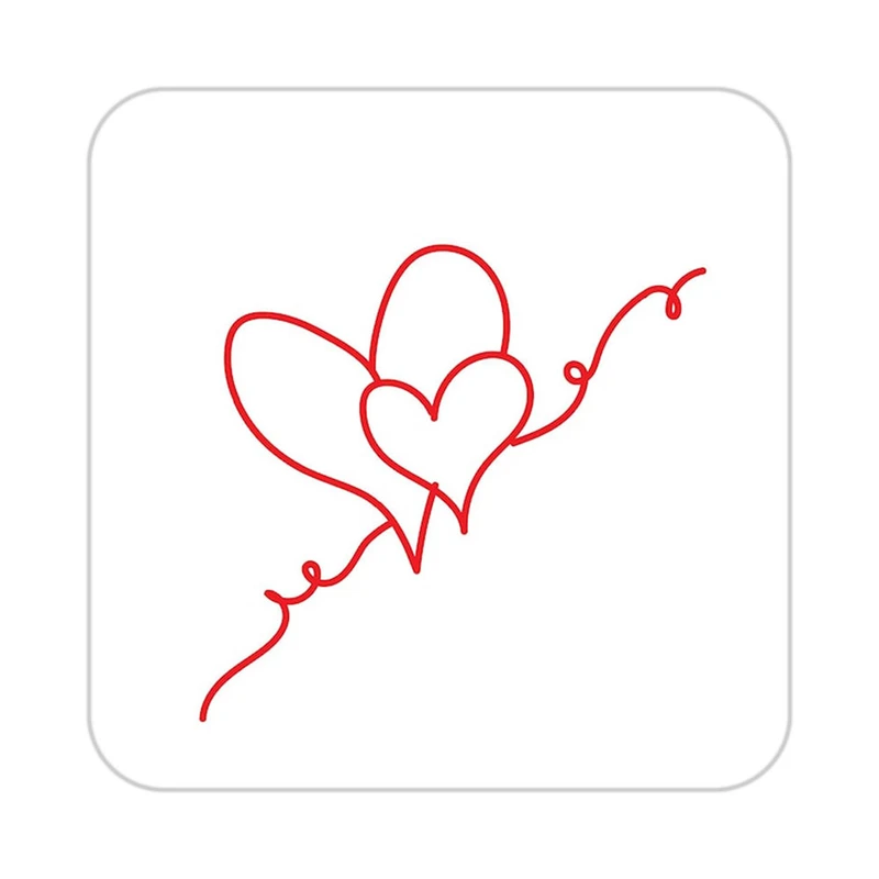 زیر لیوانی کاکتی طرح عاشقانه مدل mp36821