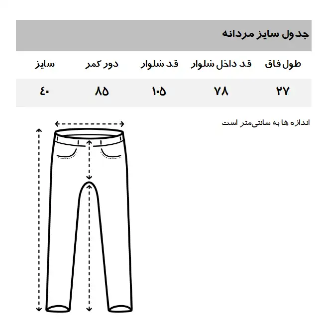 شلوار مردانه اسپرینگ فیلد مدل GR3445