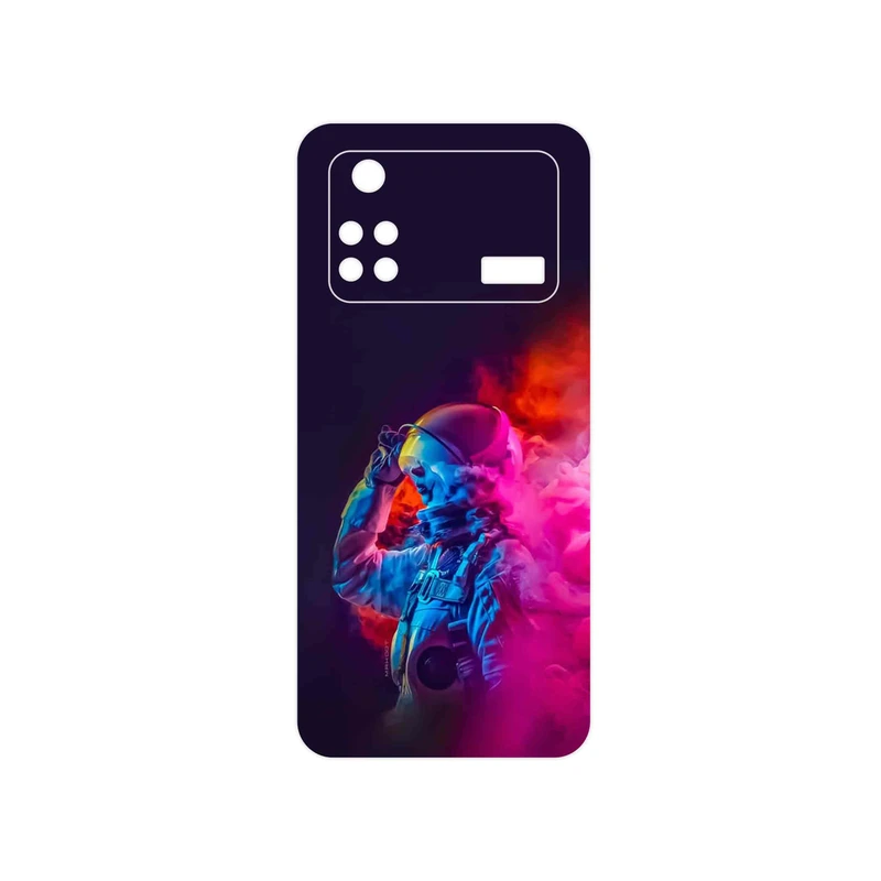 برچسب پوششی ماهوت مدل Smoke Rainbow Digital Art 1 مناسب برای گوشی موبایل شیائومی Poco M4 Pro 4G