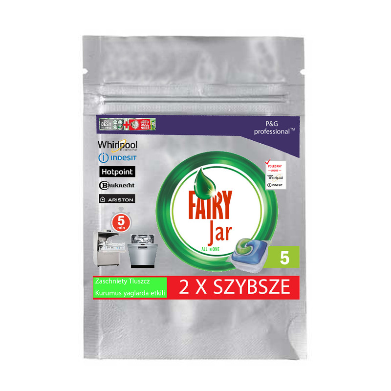 قرص ماشین ظرفشویی  فیری جار مدل P and G بسته 5 عددی