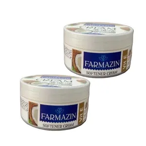 کرم نرم کننده دست و صورت فارمازین مدل روغن نارگیل مناسب پوست خشک حجم 200 میلی لیتر مجموعه دو عددی  